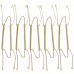 WISHAVE 10Pcs 10-Inch Medium Invisible Plate Hangers Wall Display Holders Brass   263718275562